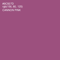 #9C507D - Cannon Pink Color Image